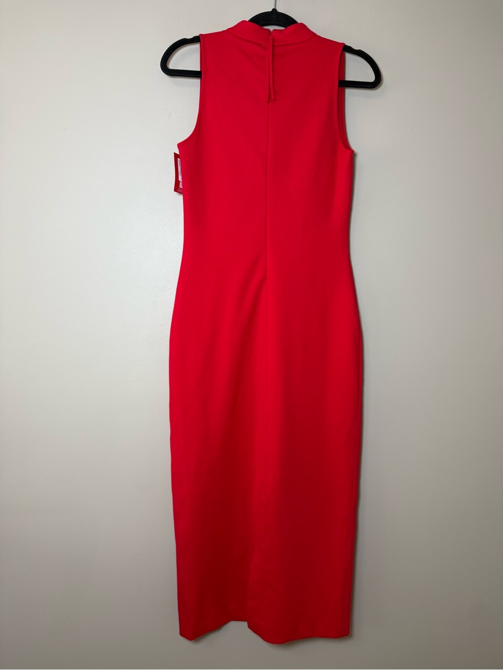 Spanx Red Ponte Sleeveless Midi Dress Cowl Neck Sculpting Size S - Picture 6 of 16
